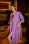 Халат вафельный женский Чистопар цвет сиреневый, р-р 56