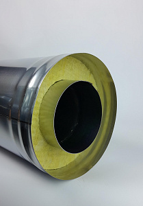 (GS) Труба-термо 1,0м, 120х200, AISI 430/430, 0,5мм/0,5мм, (К)