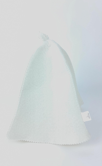 Шапка для бани из войлока (без рисунка) с пришивным ярлыком