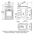 Печь банная ТМФ Гейзер 2014 Inox витра ЗК терракота