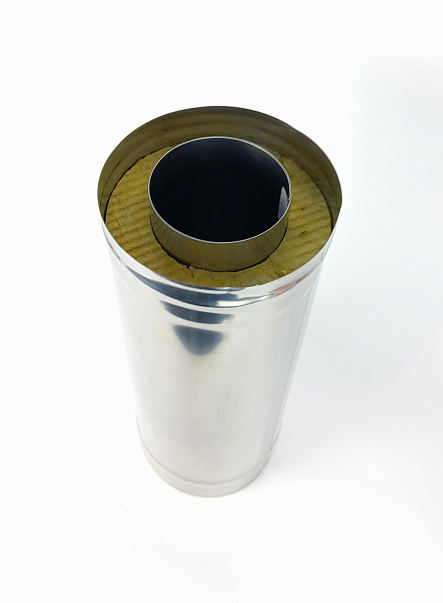 (GS) Труба-термо 0,5м, 115х200, AISI 430/430, 0,8мм/0,5мм, (К)