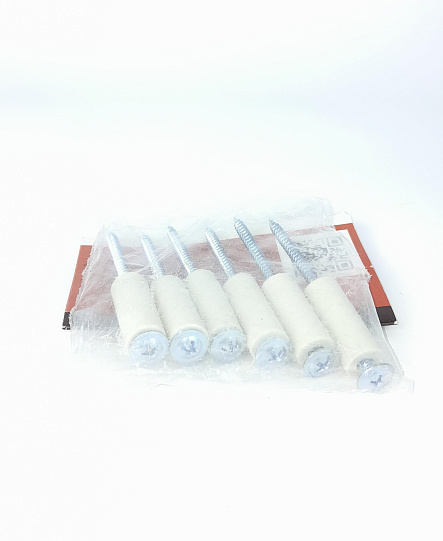 Втулка-изолятор керамическая дистанционная (6 шт.+6 саморезов в упак.)