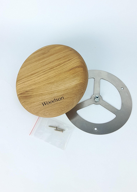 Клапан вентиляционный Woodson ф125, дуб