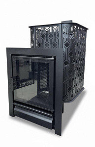 Чугунная печь "Венеция" 22 Закрытая каменка AISI 304