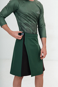 Килт муж софт, цвет зеленый+коричневый, Полиэстер 100%, р-р XL-XXL