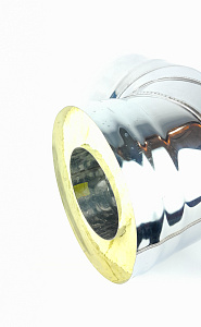 (GS) Отвод-термо 90*, 120х200, AISI 430/430, 0,5мм/0,5мм, (К)