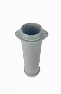 Чугунная ВЕРХНЯЯ труба для шибера 115/500мм