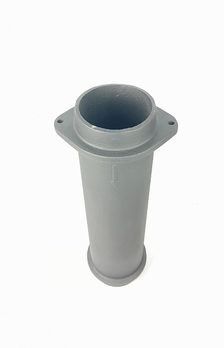 Чугунная ВЕРХНЯЯ труба для шибера 115/500мм