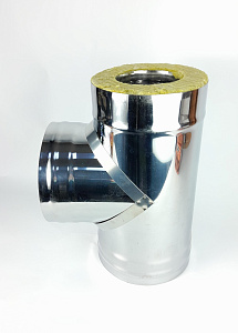 (GS) Тройник-термо 90*, 120х200, AISI 430/430, 0,5мм/0,5мм, (К), h=380мм