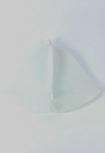 Шапка для бани из войлока (без рисунка) с пришивным ярлыком