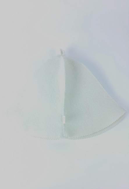 Шапка для бани из войлока (без рисунка) с пришивным ярлыком