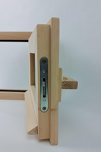 Окно Woodson 40*40, стекло бронза, ольха