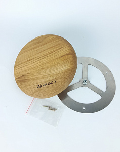 Клапан вентиляционный Woodson ф100, дуб
