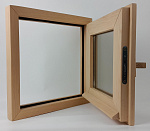Окно Woodson 50*50, стекло бронза, ольха