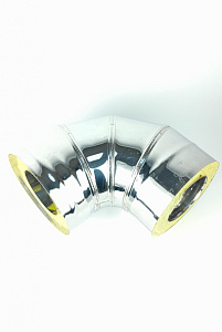 (GS) Отвод-термо 90*, 120х200, AISI 430/430, 0,8мм/0,5мм, (К)