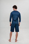 Шорты муж термо, цвет синий, Полиэстер+Эластан, р-р M-L