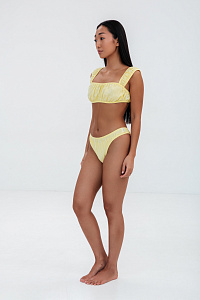 Купальник женский, цвет желтый, Хлопок 100%, р-р S-M