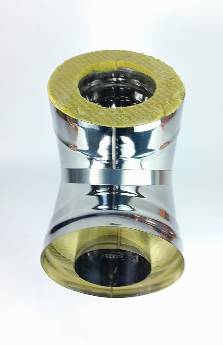 (GS) Тройник-термо 90*, 120х200, AISI 430/430, 0,5мм/0,5мм, (К), h=380мм