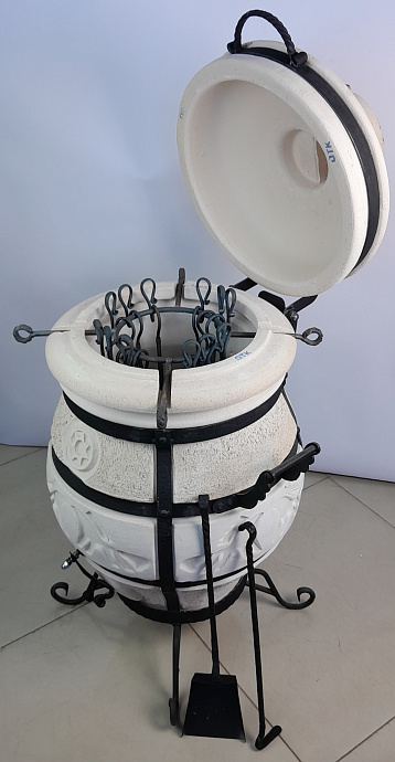 Печь Тандыр Амфора СамОбжар с откидной крышкой