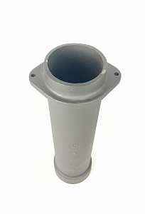 Чугунная НИЖНЯЯ труба для шибера (п/м) ИСКАНДЕР 115/500мм