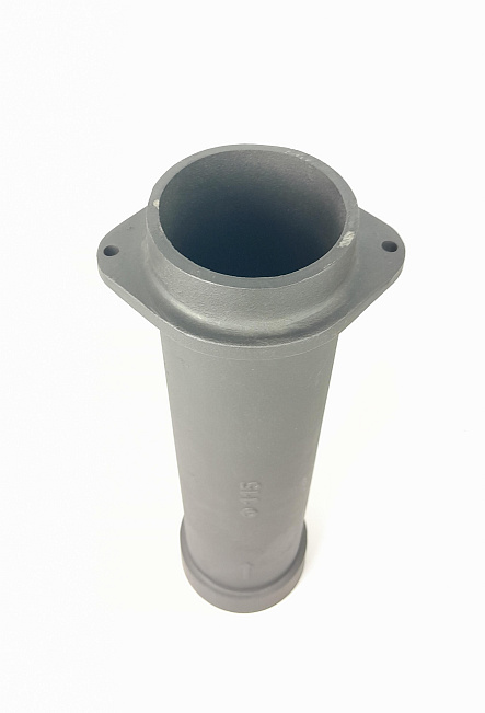 Чугунная НИЖНЯЯ труба для шибера (п/м) ИСКАНДЕР 115/500мм