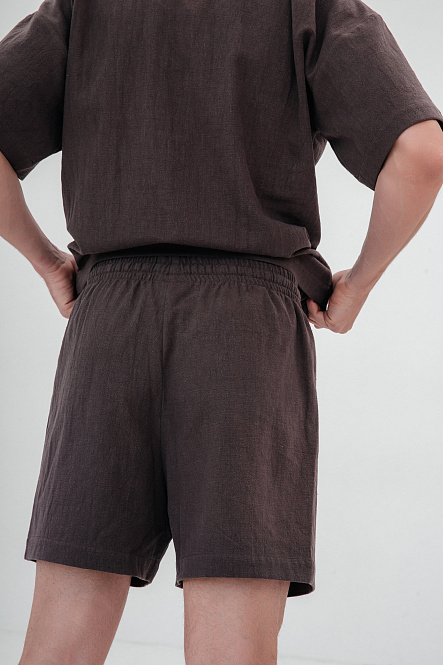 Шорты мужские, цвет графит, Крапива 100%, р-р XL-XXL