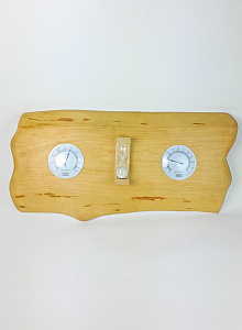 Термометр банный резной