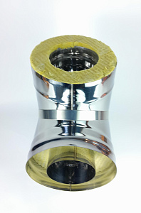 (GS) Тройник-термо 90*, 115х200, AISI 430/430, 0,5мм/0,5мм, (К), h=380мм