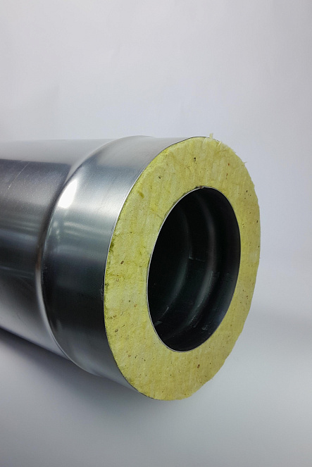 (GS) Труба-термо 1,0м, 120х200, AISI 430/430, 0,5мм/0,5мм, (К)