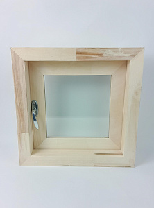 Оконный блок 400*400 внутренняя ручка (липа)