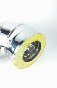 (GS) Отвод-термо 90*, 115х200, AISI 430/430, 0,8мм/0,5мм, (К)