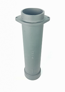 Чугунная НИЖНЯЯ труба для шибера (п/м) ИСКАНДЕР 115/500мм