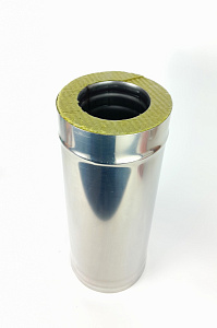 (GS) Труба-термо 0,5м, 115х200, AISI 430/430, 0,5мм/0,5мм, (К)