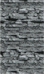 Плита ДЕКОР Серый камень 1008 Вертикаль 9мм (1200*600)