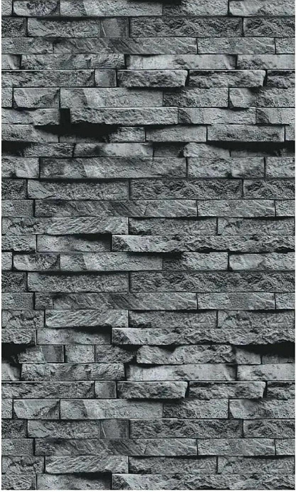 Плита ДЕКОР Серый камень 1008 Вертикаль 9мм (1200*600)