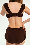 Купальник женский, цвет коричневый, Хлопок 100%, р-р M-L