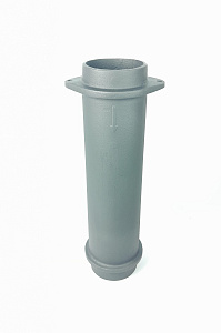 Чугунная ВЕРХНЯЯ труба для шибера 115/500мм