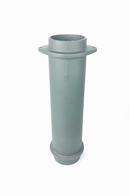 Чугунная ВЕРХНЯЯ труба для шибера 115/500мм