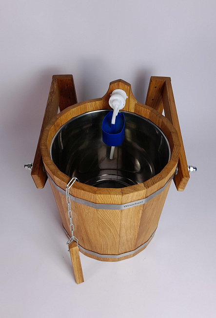 Обливное устройство Woodson с нержавеющей вставкой, 17 л., дуб