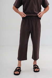 Брюки мужские, цвет графит, Крапива 100%, р-р M-L