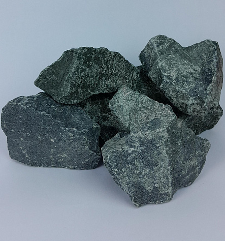 Камень для саун Габбро-диабаз колотый Карелия (коробка 20кг)