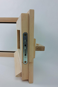 Окно Woodson 30*30, стекло бронза, ольха