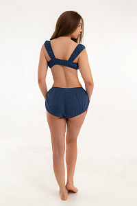 Купальник женский, цвет синий,Хлопок 100%,р-р M-L