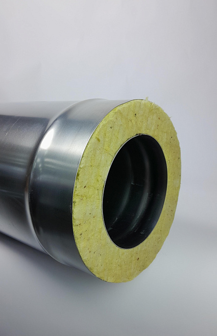 (GS) Труба-термо 1,0м, 115х200, AISI 430/430, 0,5мм/0,5мм, (К)