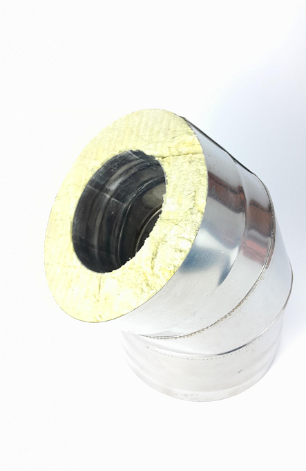 (GS) Отвод-термо 135*, 120х200, AISI 430/430, 0,8мм/0,5мм, (К)