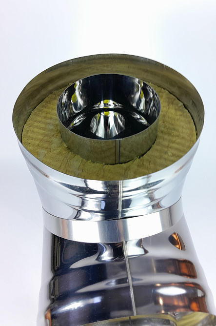 (GS) Тройник-термо 90*, 120х200, AISI 430/430, 0,5мм/0,5мм, (К), h=380мм