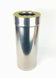 (GS) Труба-термо 0,5м, 120х200, AISI 430/430, 0,5мм/0,5мм, (К)