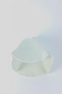 Шапка для бани из войлока (без рисунка) с пришивным ярлыком