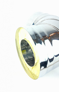 (GS) Отвод-термо 90*, 120х200, AISI 430/430, 0,8мм/0,5мм, (К)