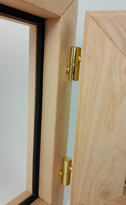 Окно Woodson 40*40, стекло бронза, ольха